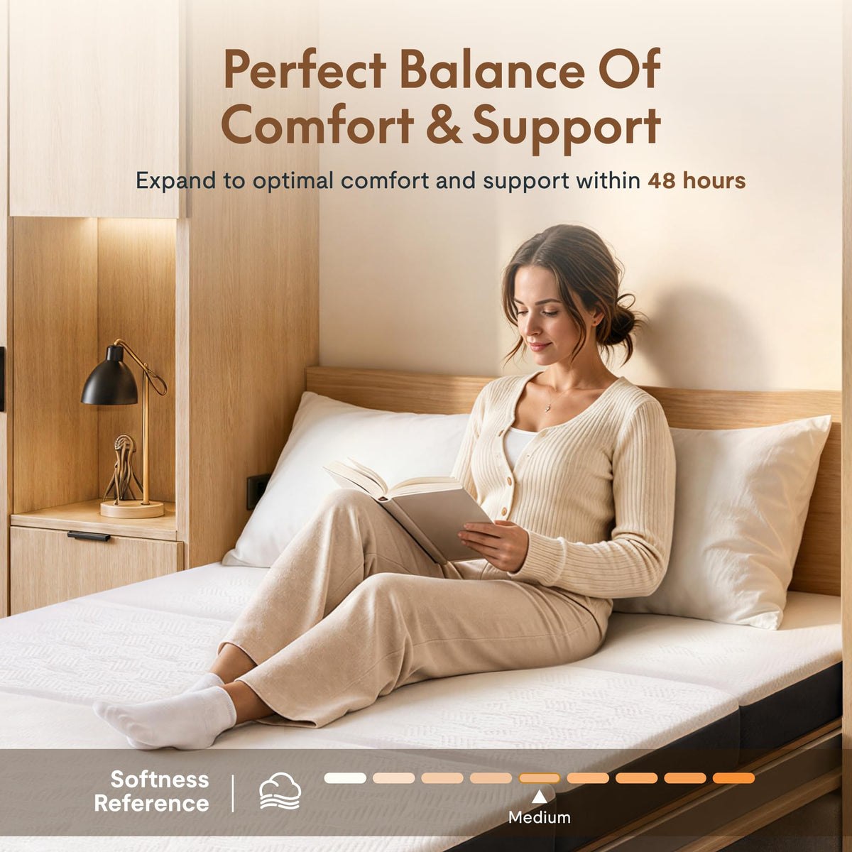 Queen 6" Tri-Fold Mattress S44574