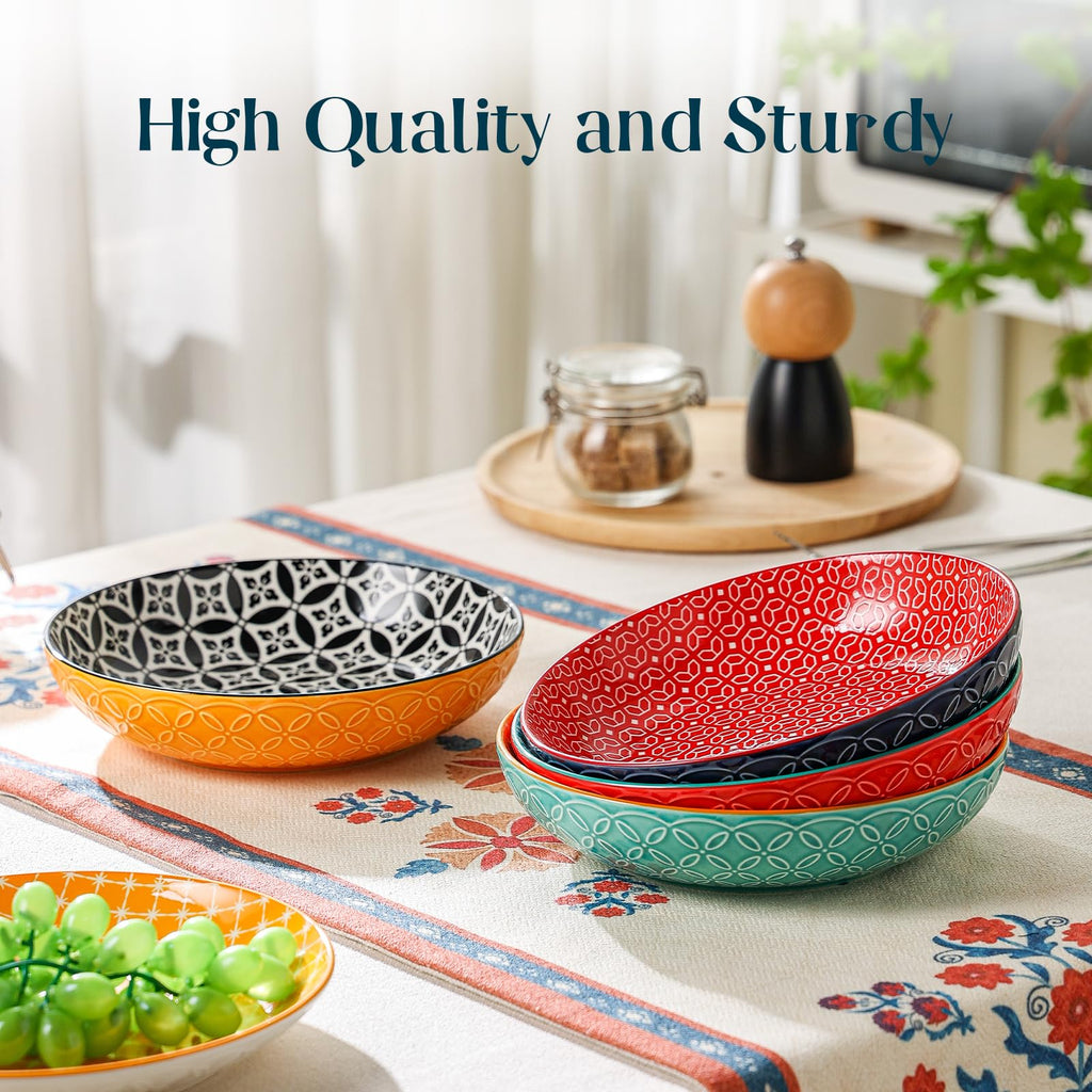 8.5" Porcelain Serving Bowls Set of 4 B947