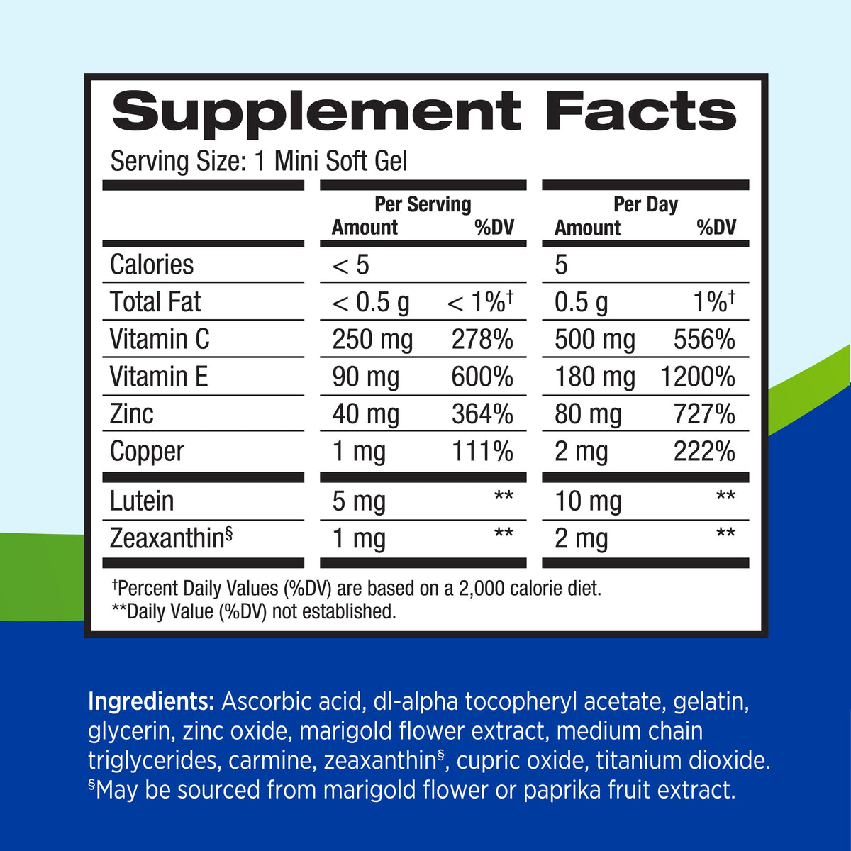 Lutein Eye Vitamins 120 Softgels R319956