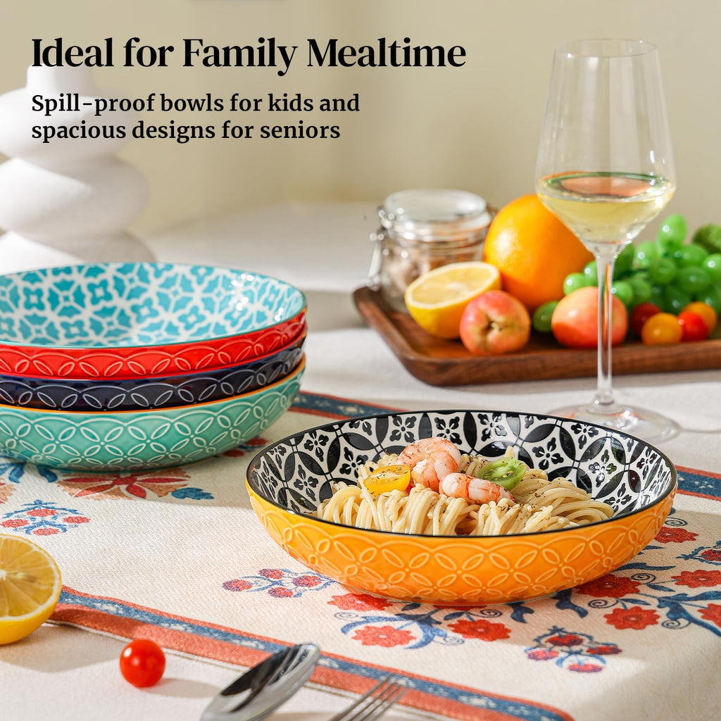 8.5" Porcelain Serving Bowls Set of 4 B947