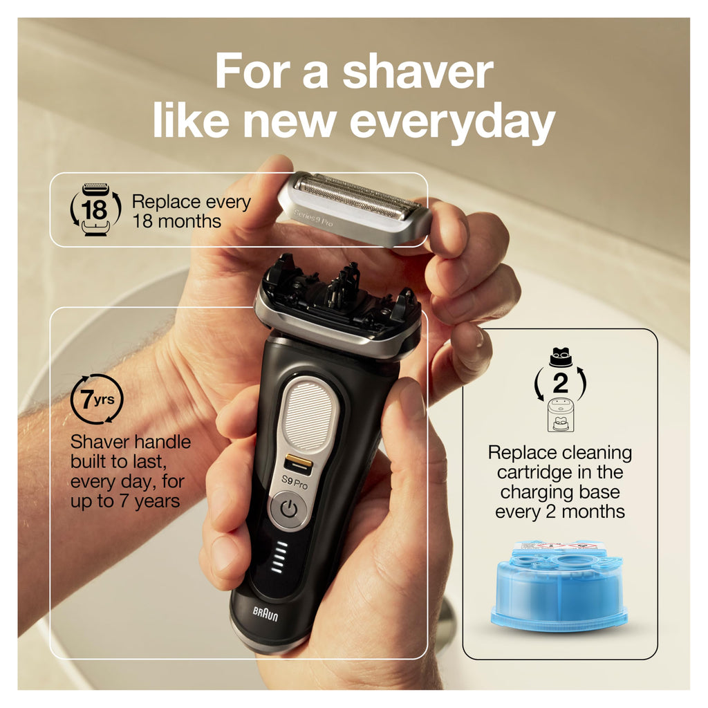 Electric Waterproof Foil Razor with Beard Trimmer T47114