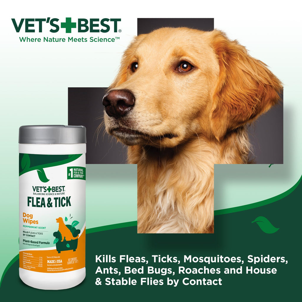 Plant-Based Flea & Tick Wipes 50 Count Y18936