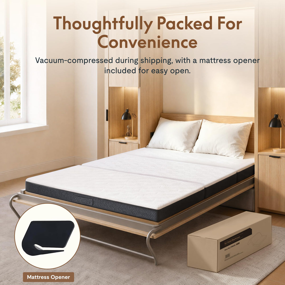 Queen 6" Tri-Fold Mattress S44574