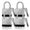 4 Pack Keyed Alike Pad Locks M55254