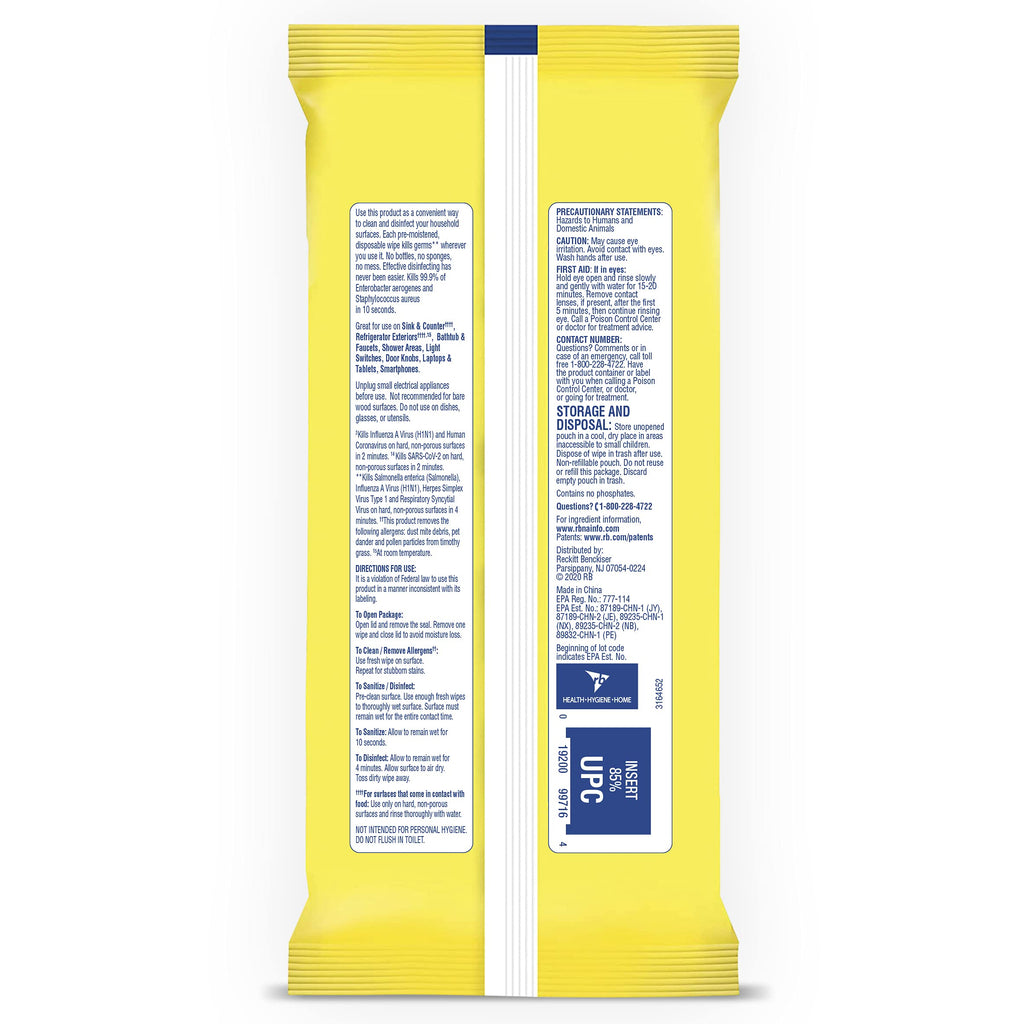 Multi-Surface Antibacterial Cleaning Wipes, Lemon and Lime Blossom, 480 Count W267252