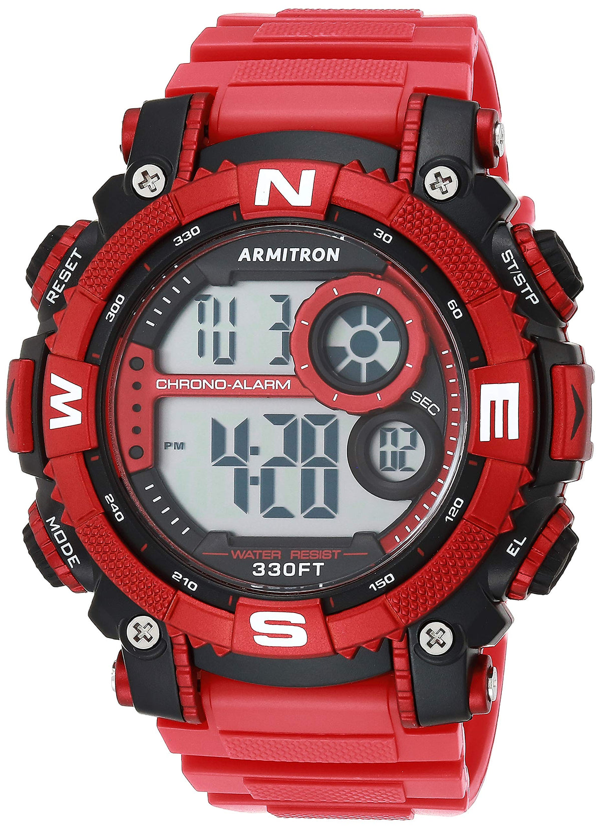 Digital Chronograph Resin Strap Watch K327