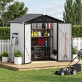 6 x 4 FT Waterproof Metal Outdoor Storage Shed C810