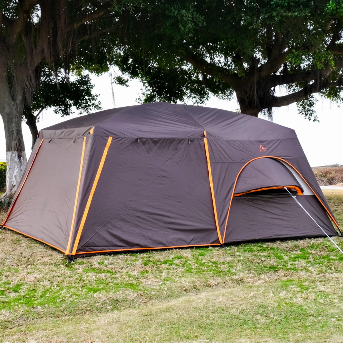 Extra Large 12 Person 2 Room 3 Door Waterproof Double Layer Cabin Tent R794288