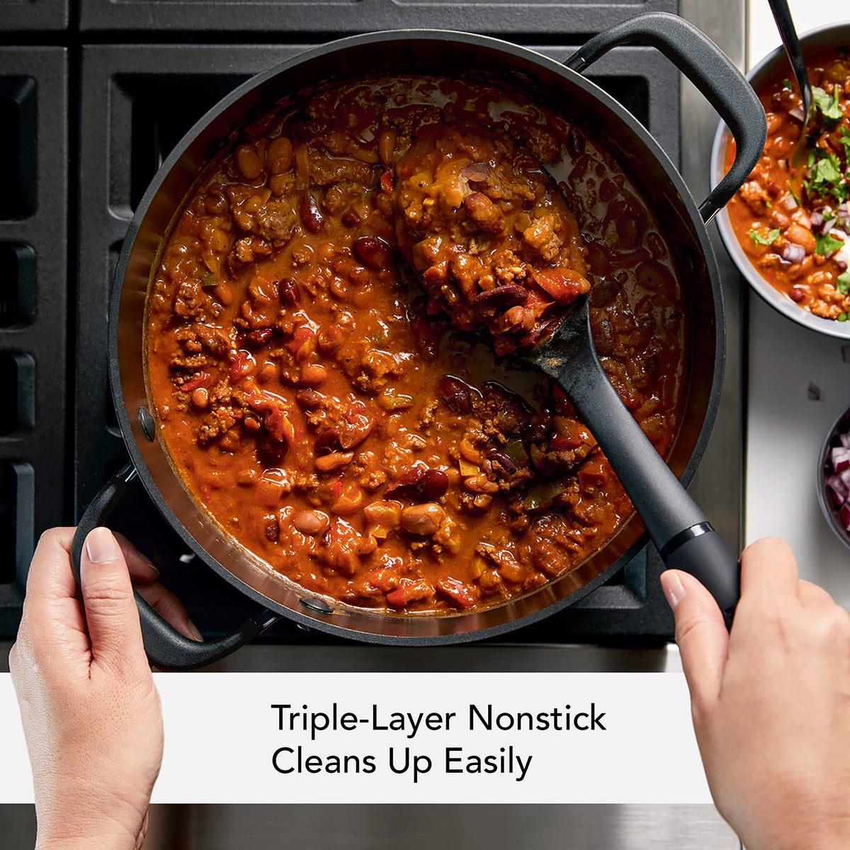 Hard Anodized Nonstick 8-Quart Stock Pot with Lid S8610
